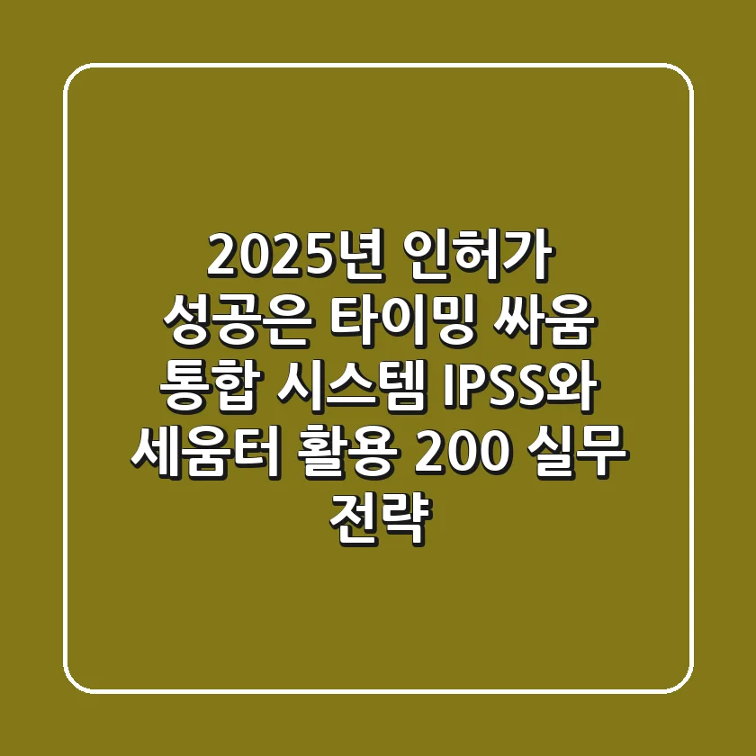 "2025년 인허가 성공은 타이밍 싸움", 통합 시스템 IPSS와 세움터 활용 200% 실무 전략